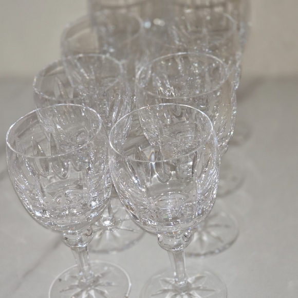 8 ATLANTIS CASCAIS CRYSTAL WINE GLASSES PERFECT CONDITION NO SCRATCHES OR CHIPS. - Picture 4 of 6
